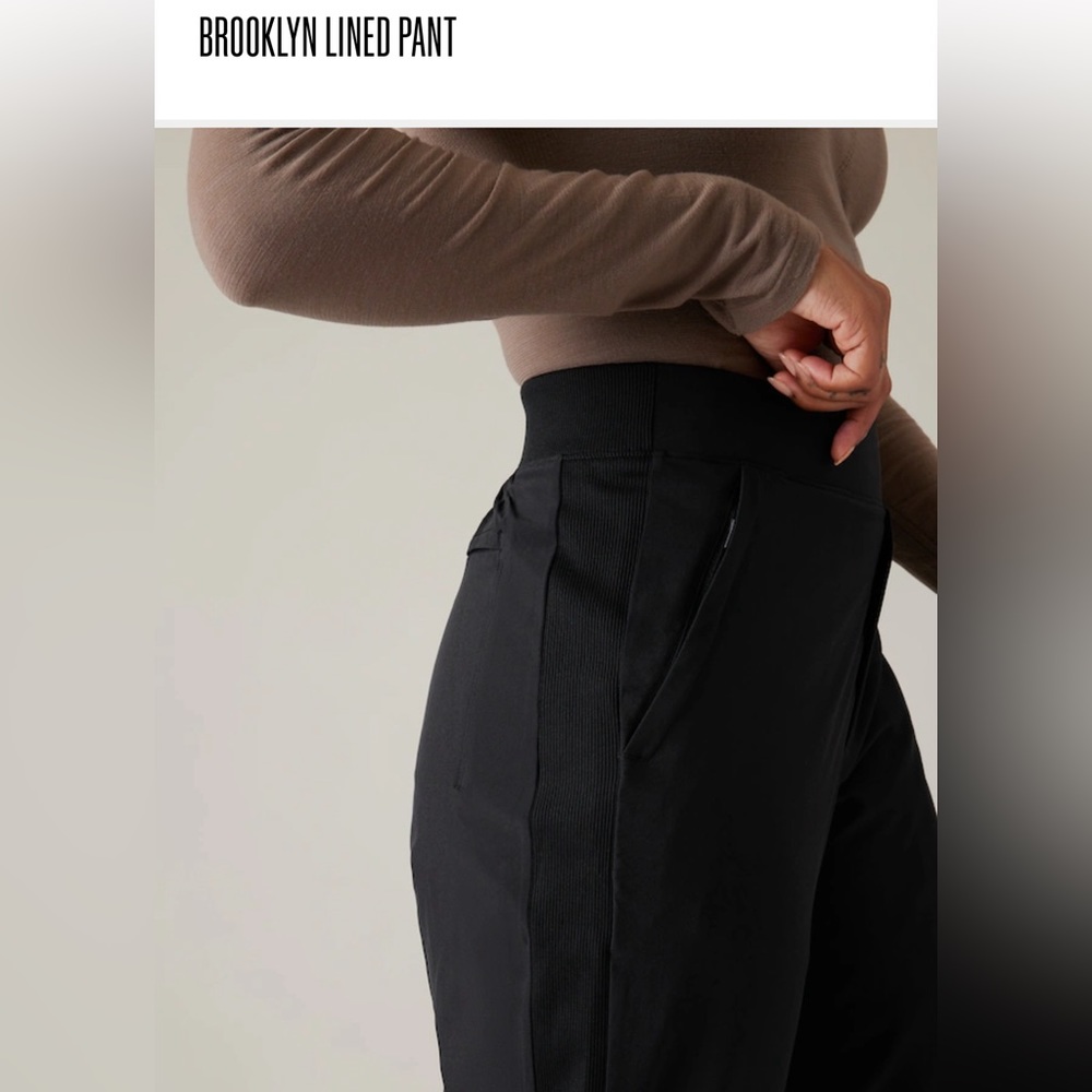 Athleta Brooklyn Pants Size 18 BLACK